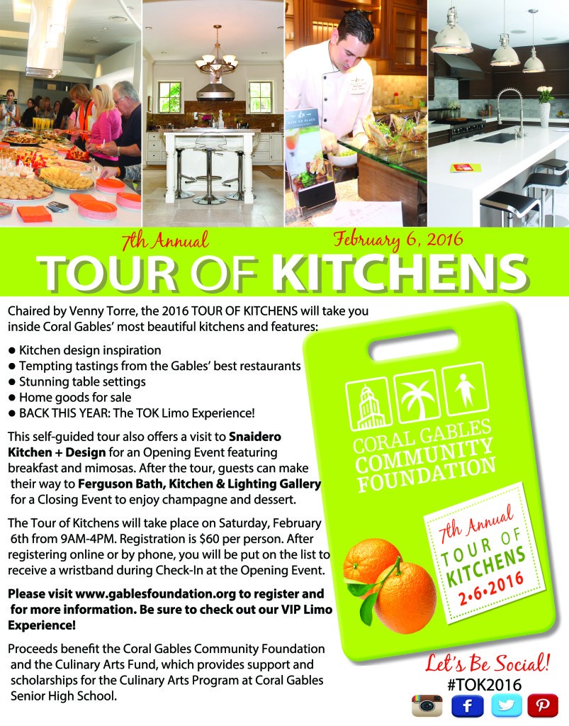 Coral gables Tour of Kitchens 2016
