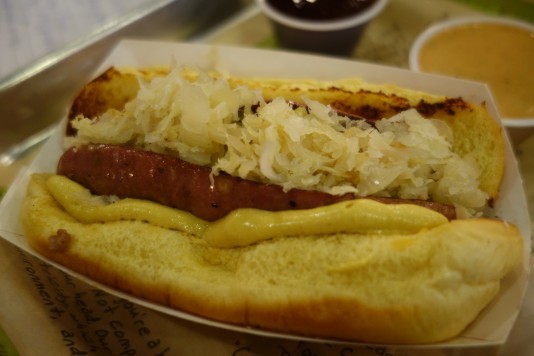 Burgerfi chicken apple hot dog