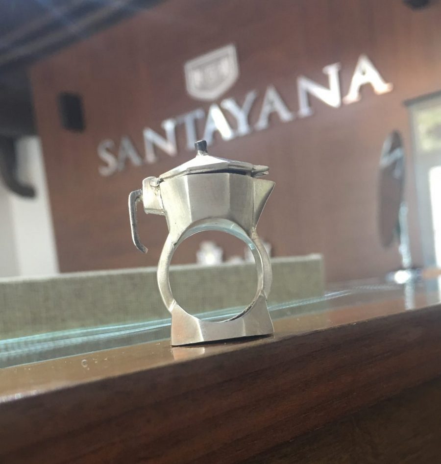 cafetera ring, Santayana jewelry, Cuban jewelry, Santayana coral gables, MiamiCurated