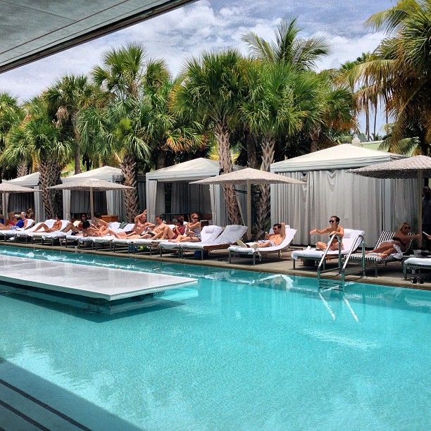 The pool party still goes on during - Hyde Beach Miami