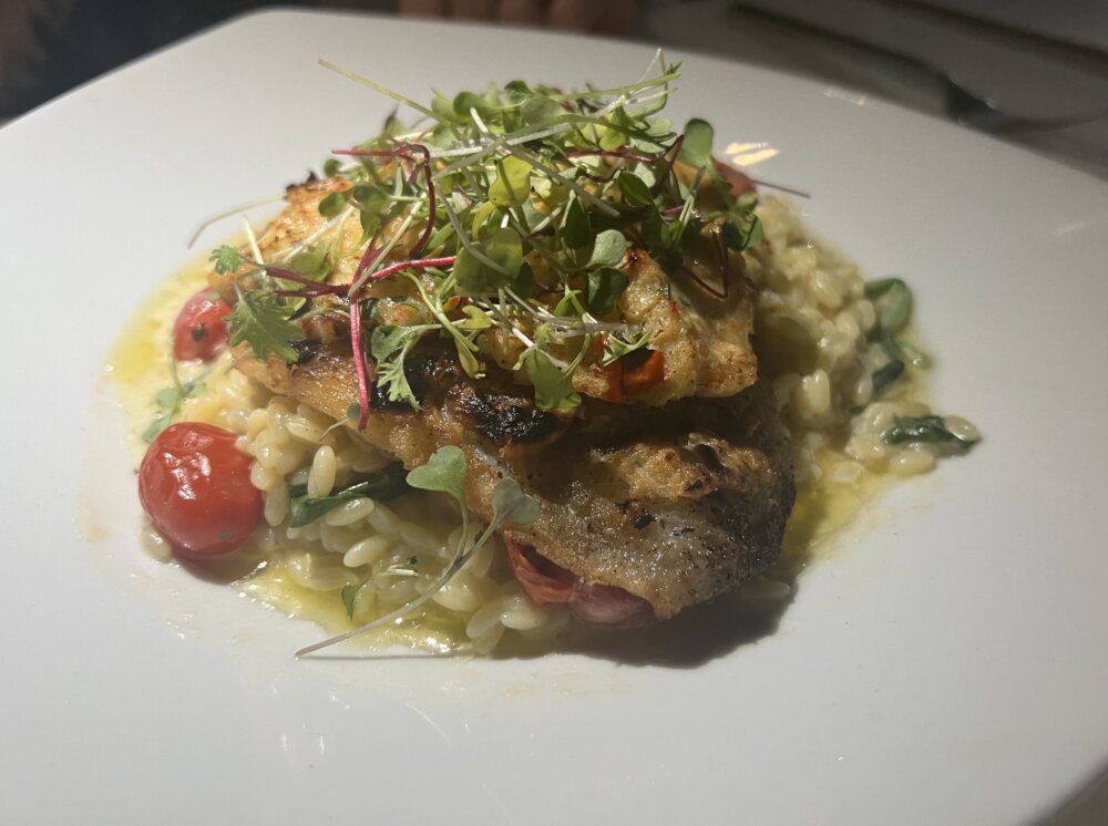 RED South Beach, Miamicurated,, flounder stuffed with crab